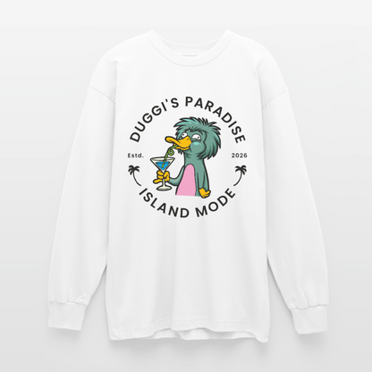 Doggies Paradise Design – Oversized Langarmshirt - Weiß