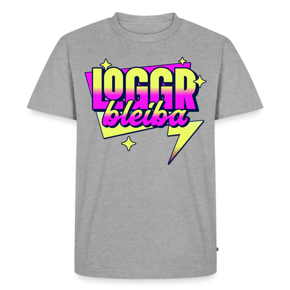 Logger bleibt Design – Männer Premium T-Shirt - Grau meliert