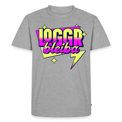 Logger bleibt Design – Männer Premium T-Shirt - Grau meliert
