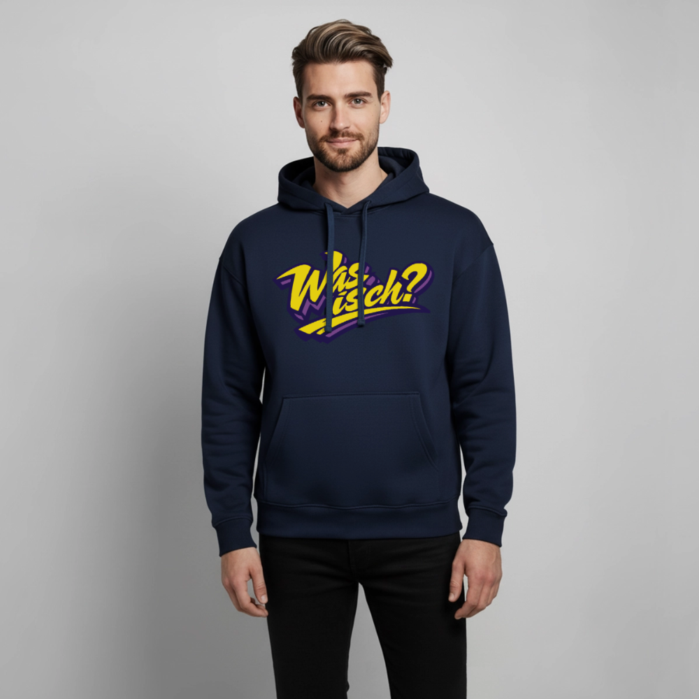 Was isch? Design – Oversized Unisex Hoodie - Navy