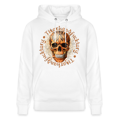 Tiger skull Design – Unisex Bio-Hoodie - Weiß