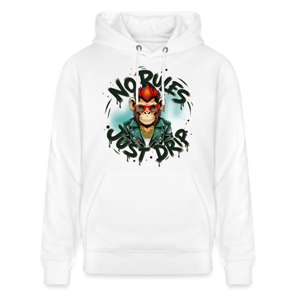 Monkey No Rules Design – Unisex Bio-Hoodie - Weiß