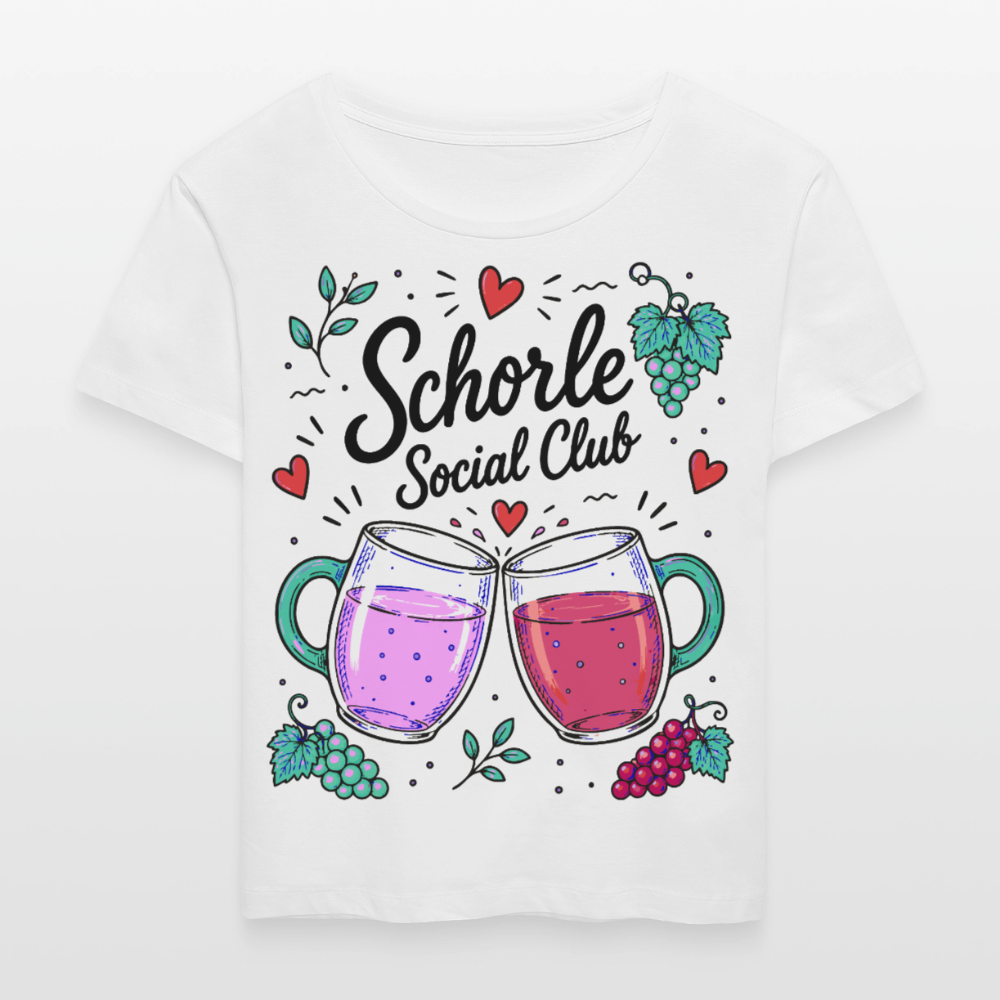 Schorle Social Club – Rundhals Frauen Bio-T-Shirt - Weiß
