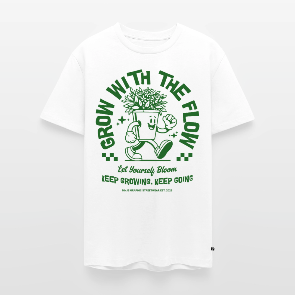 Keep Growing Design – Männer Premium T-Shirt - Weiß