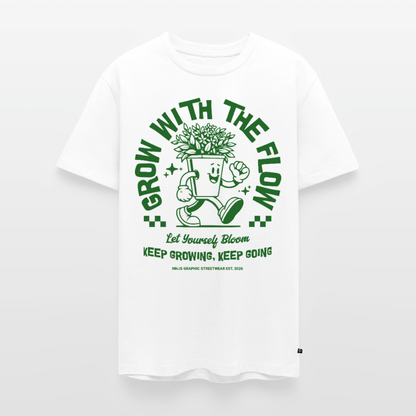 Keep Growing Design – Männer Premium T-Shirt - Weiß