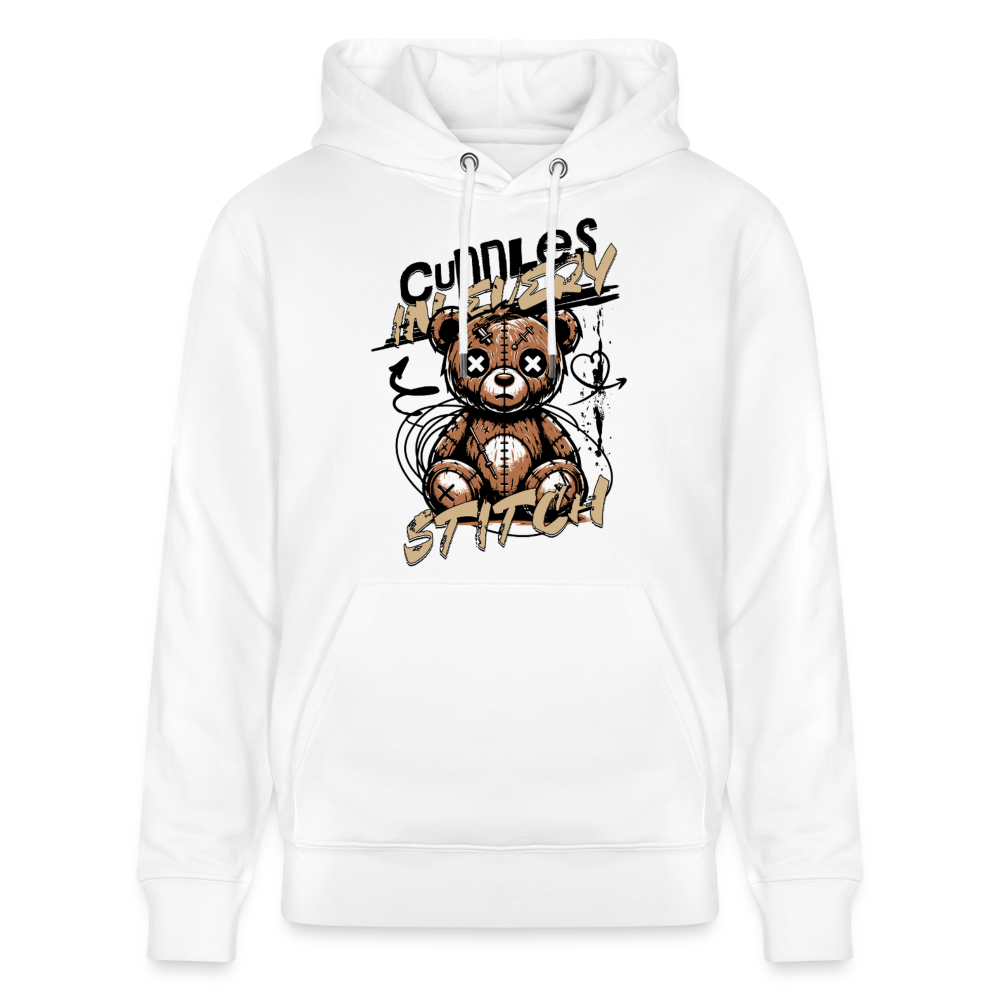 Bear Design – Unisex Bio-Hoodie - Weiß