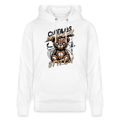 Bear Design – Unisex Bio-Hoodie - Weiß