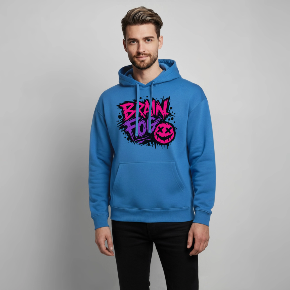 Brain Fog Design – Oversized Unisex Hoodie - Achtsames Blau