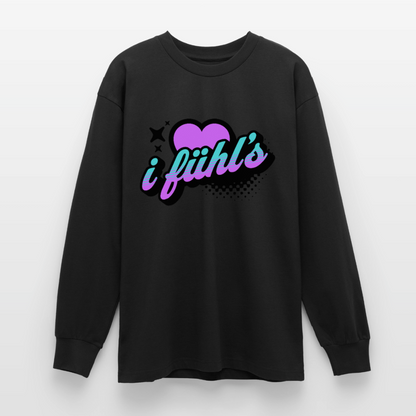 i fühl‘s Design – Oversized Langarmshirt - Schwarz