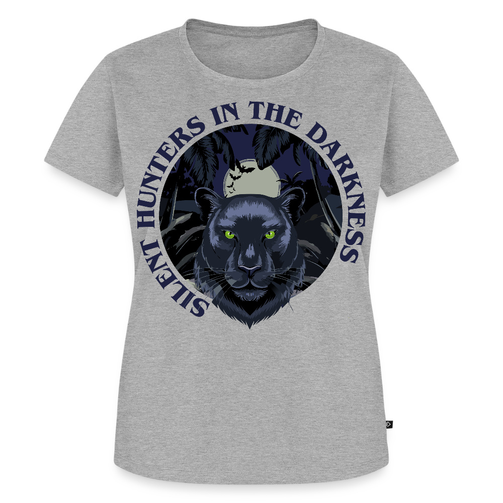 Silent Hunter Design – Frauen Premium T-Shirt - Grau meliert