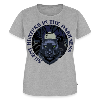 Silent Hunter Design – Frauen Premium T-Shirt - Grau meliert