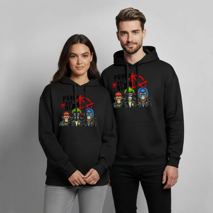 Punks Not Dead Design – Oversized Unisex Hoodie - Schwarz