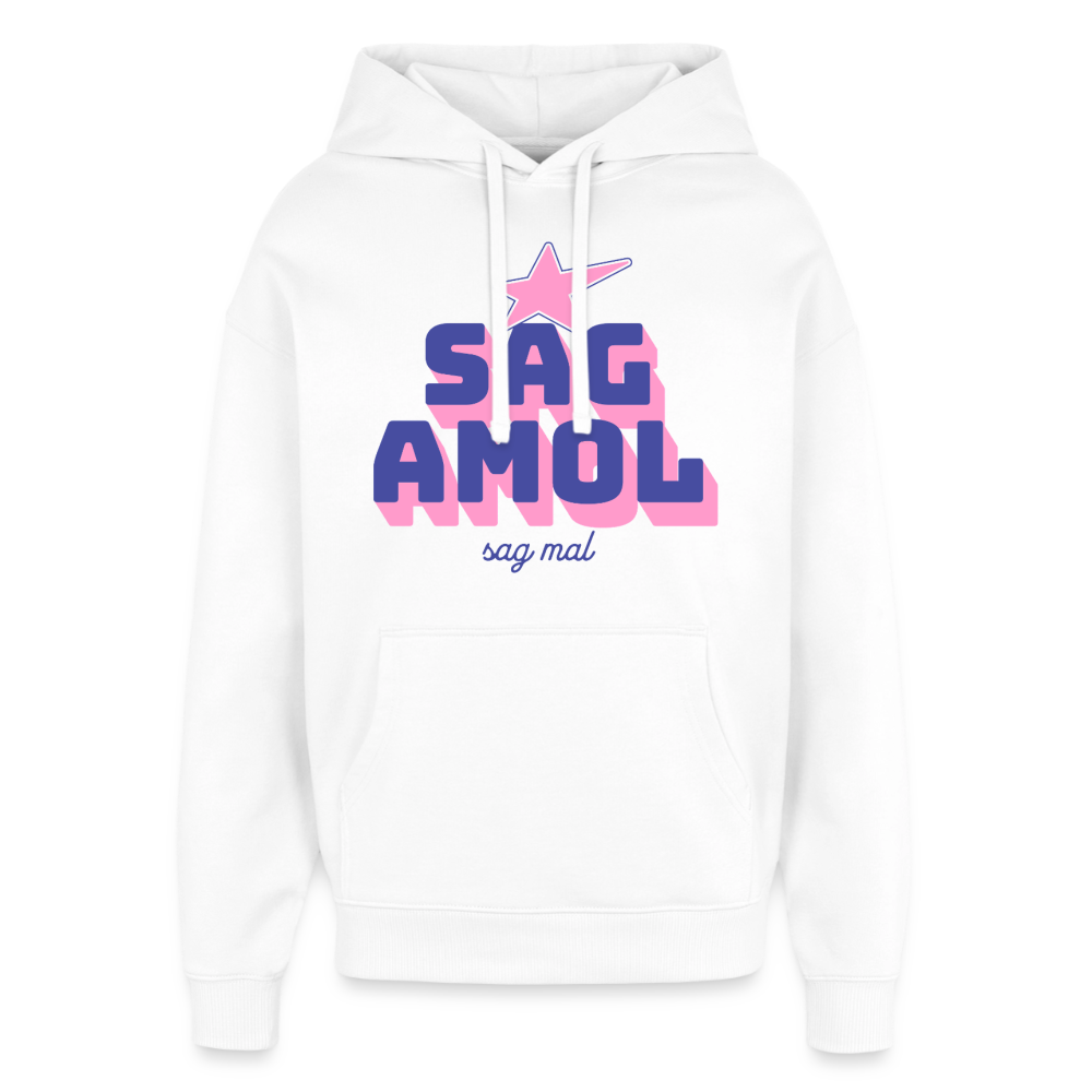 Sagamol Design – Oversized Unisex Hoodie - Weiß