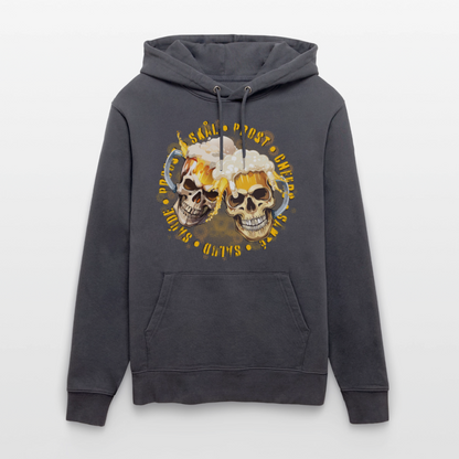 Party Skull Design – Unisex Bio-Hoodie - Indigoblau