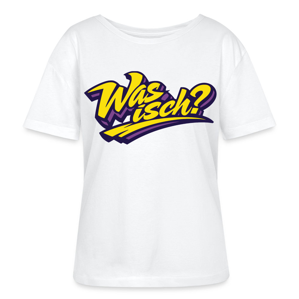 Was isch? Design – Rundhals Frauen Bio-T-Shirt - Weiß