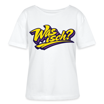 Was isch? Design – Rundhals Frauen Bio-T-Shirt - Weiß