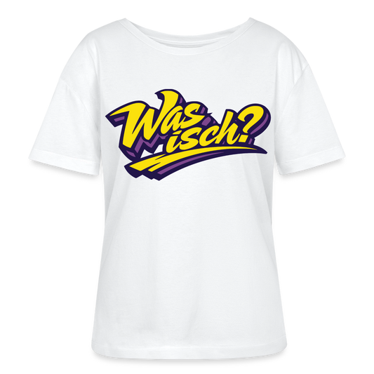 Was isch? Design – Rundhals Frauen Bio-T-Shirt - Weiß