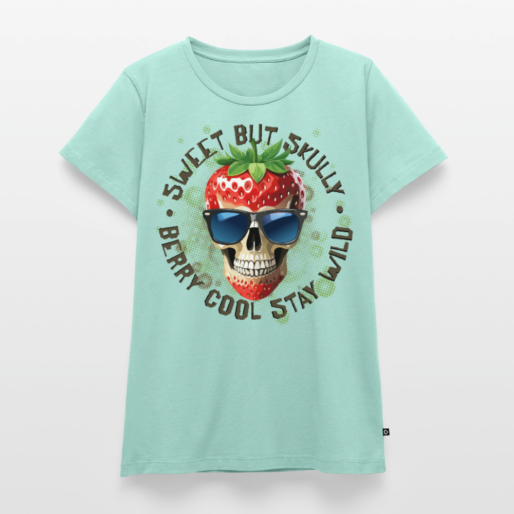 Strawberry Skull Design – Frauen Premium T-Shirt - Mint 
