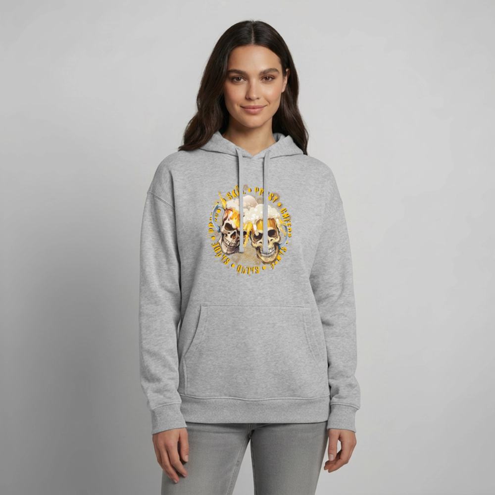 Oversized Unisex Hoodie - Grau meliert