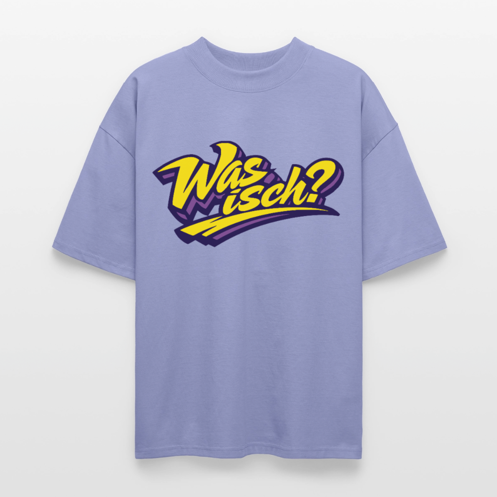 Was isch? Design – Oversized Unisex Bio T-Shirt - Violett