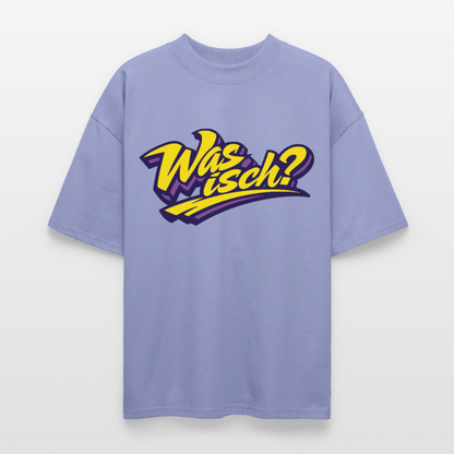 Was isch? Design – Oversized Unisex Bio T-Shirt - Violett