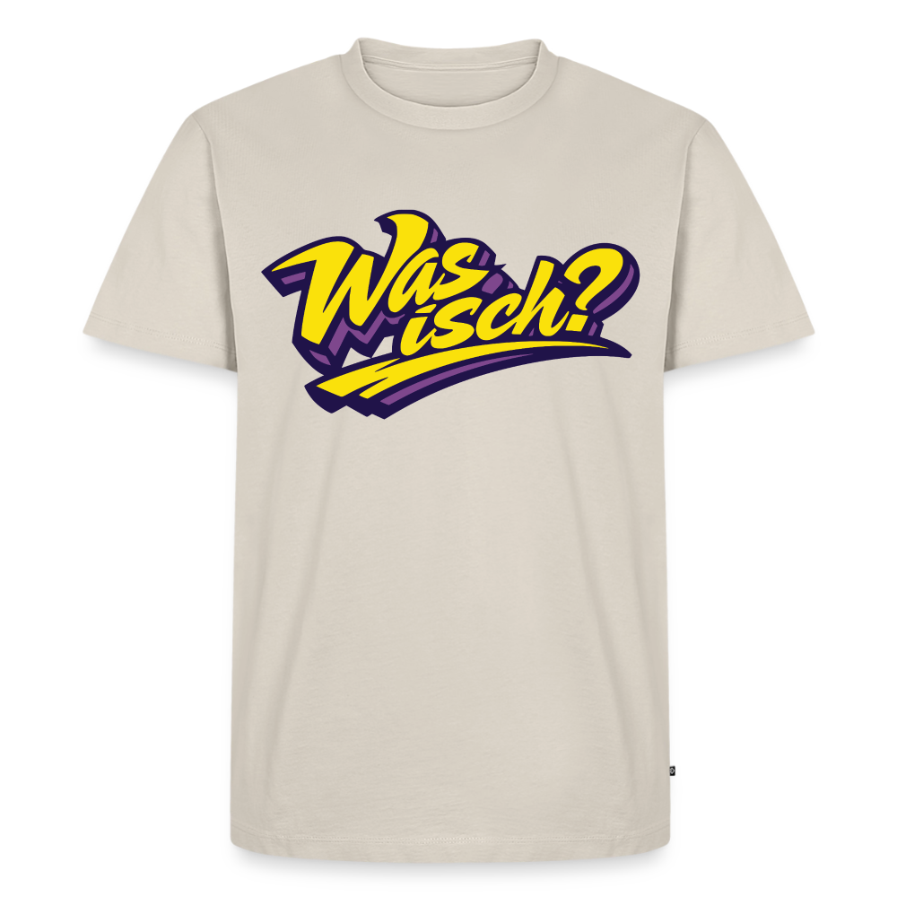 Was isch? Design – Männer Premium T-Shirt - Beige