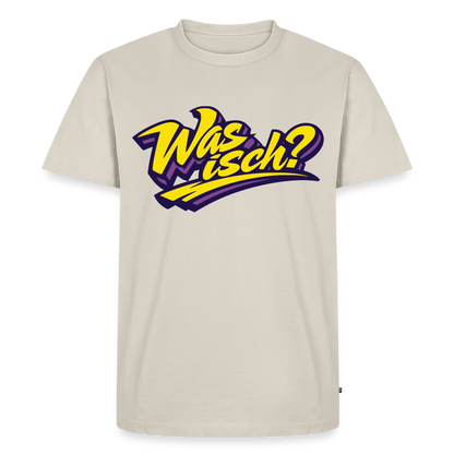 Was isch? Design – Männer Premium T-Shirt - Beige