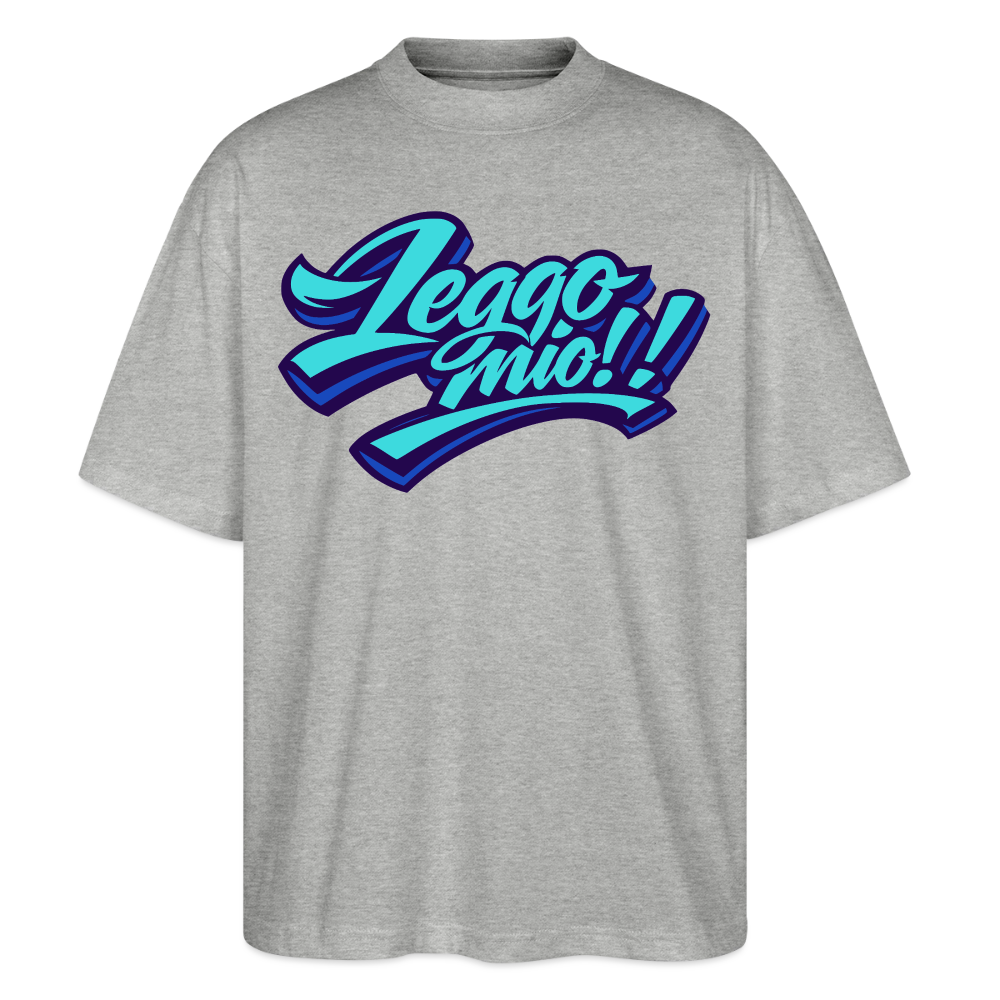 Leggomio Design – Oversized Unisex Bio T-Shirt - Grau meliert