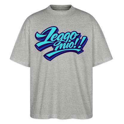 Leggomio Design – Oversized Unisex Bio T-Shirt - Grau meliert