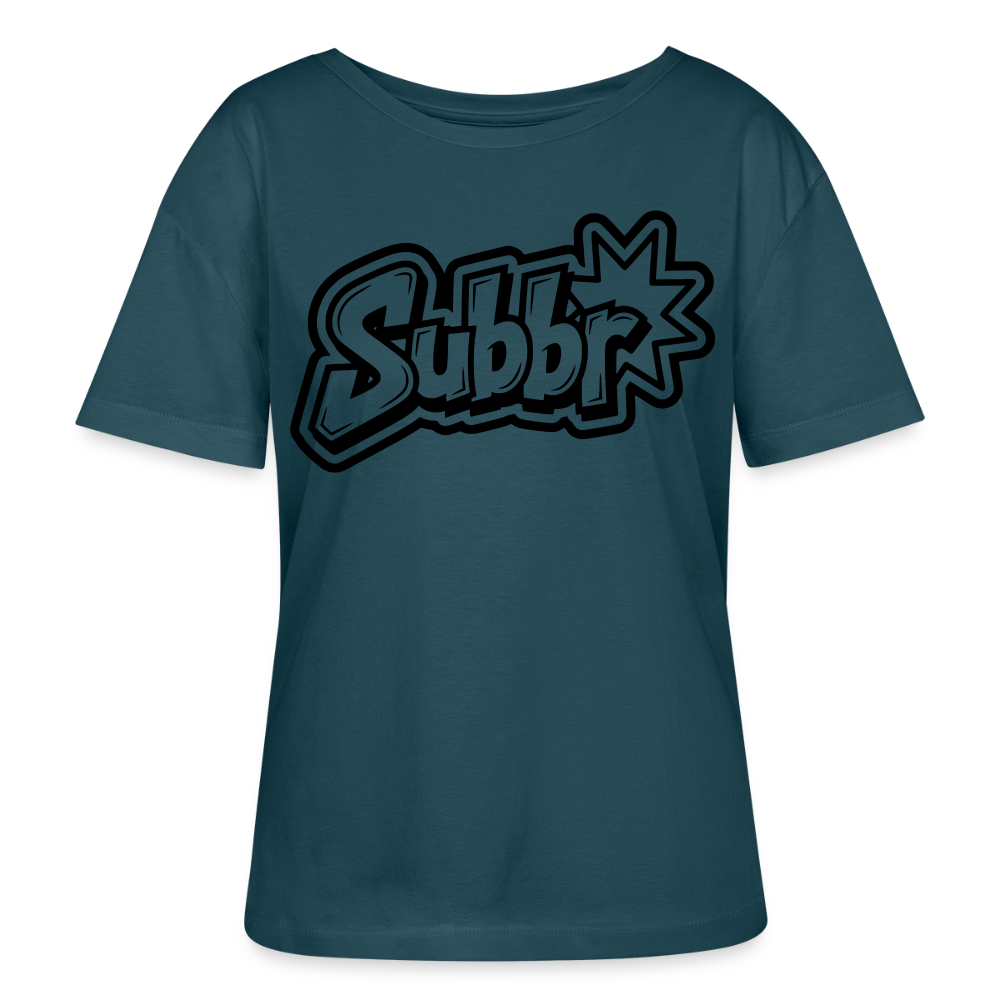 Subbr Design – Rundhals Frauen Bio-T-Shirt - Dunkles Petrol