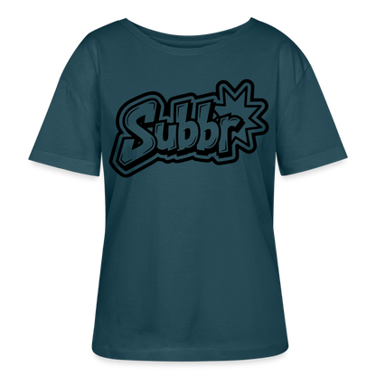 Subbr Design – Rundhals Frauen Bio-T-Shirt - Dunkles Petrol