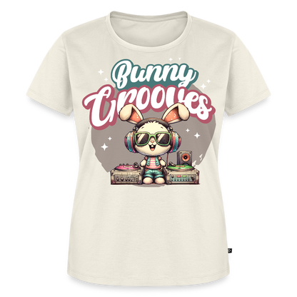Bunny Grooves Design – Frauen Premium T-Shirt - Naturweiß