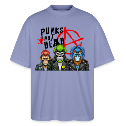 Punks Not Dead Design – Oversized Unisex Bio T-Shirt - Violett