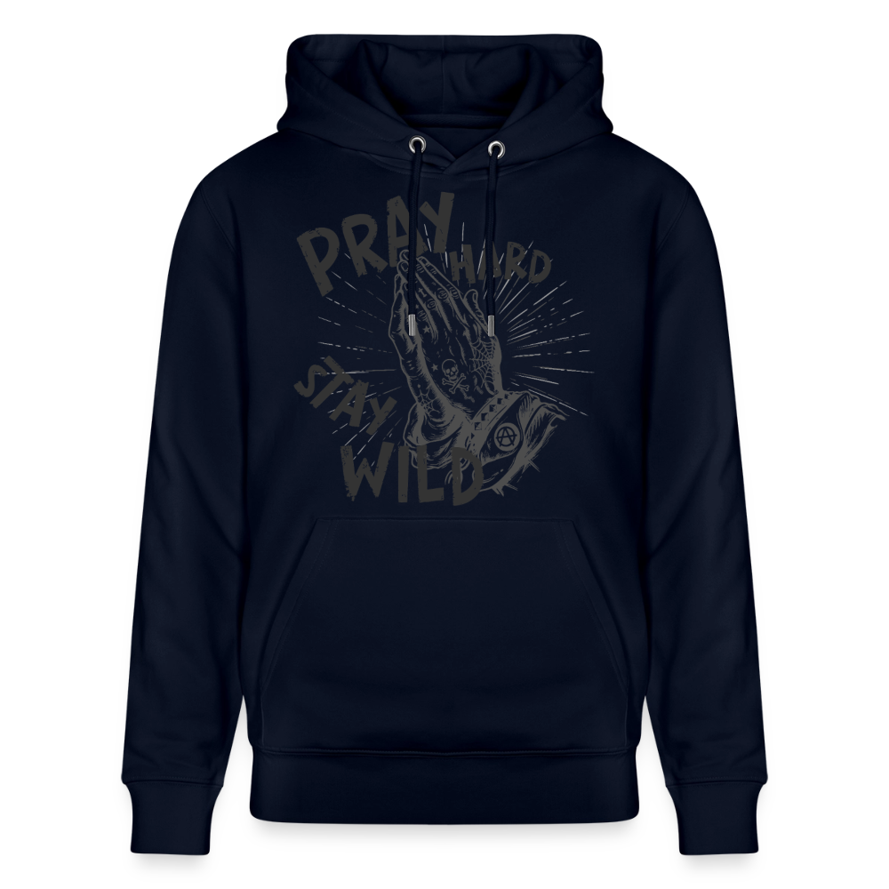 Betende Hände Design – Unisex Bio-Hoodie - Navy