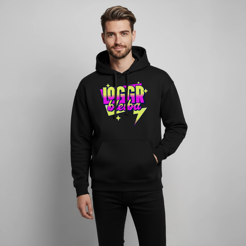 Logger bleb Design – Oversized Unisex Hoodie - Schwarz