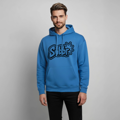 Suburb Design – Oversized Unisex Hoodie - Achtsames Blau