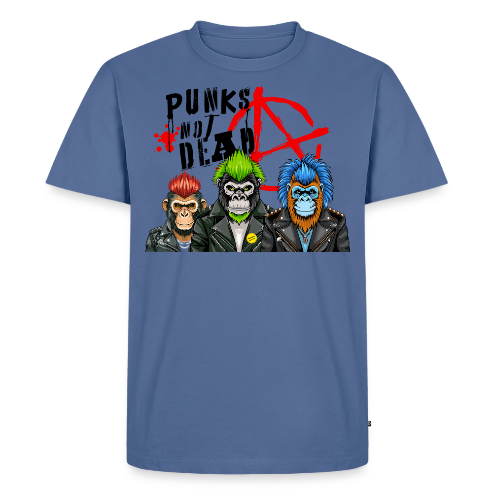 Punks Not Dead Design – Männer Premium T-Shirt - Taubenblau