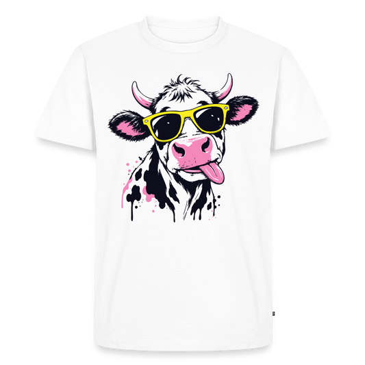 Street Cow Design – Männer Premium T-Shirt - Weiß