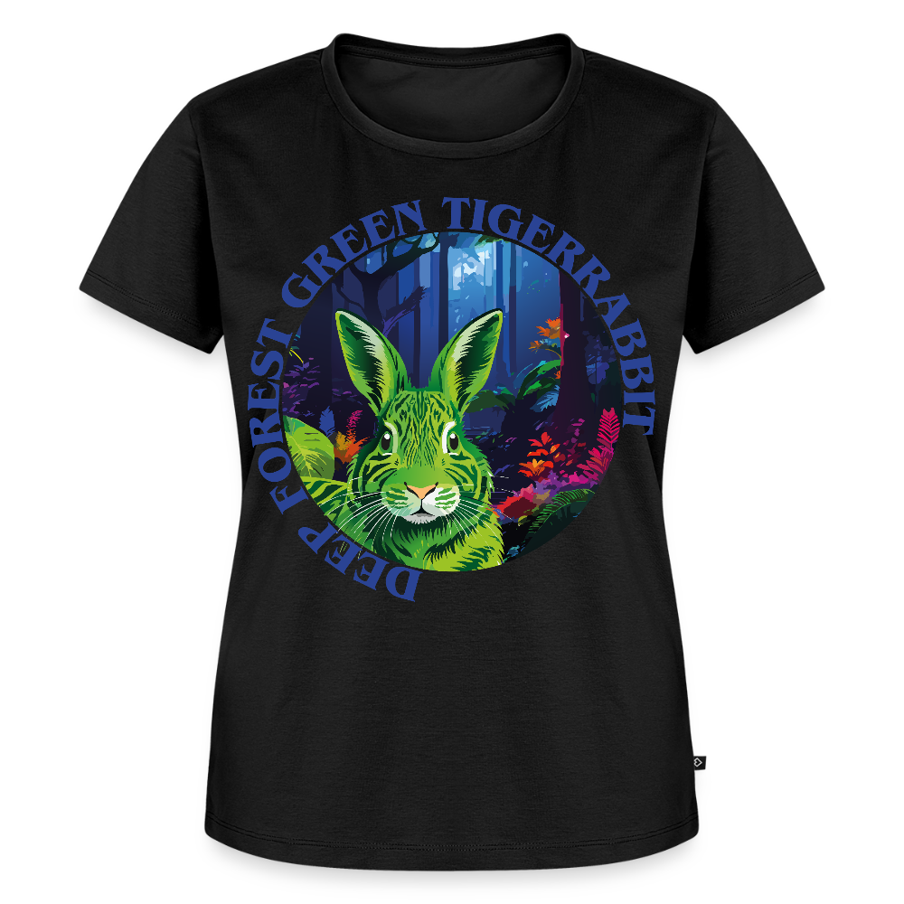 Tiger Rabbit Design – Frauen Premium T-Shirt - Schwarz