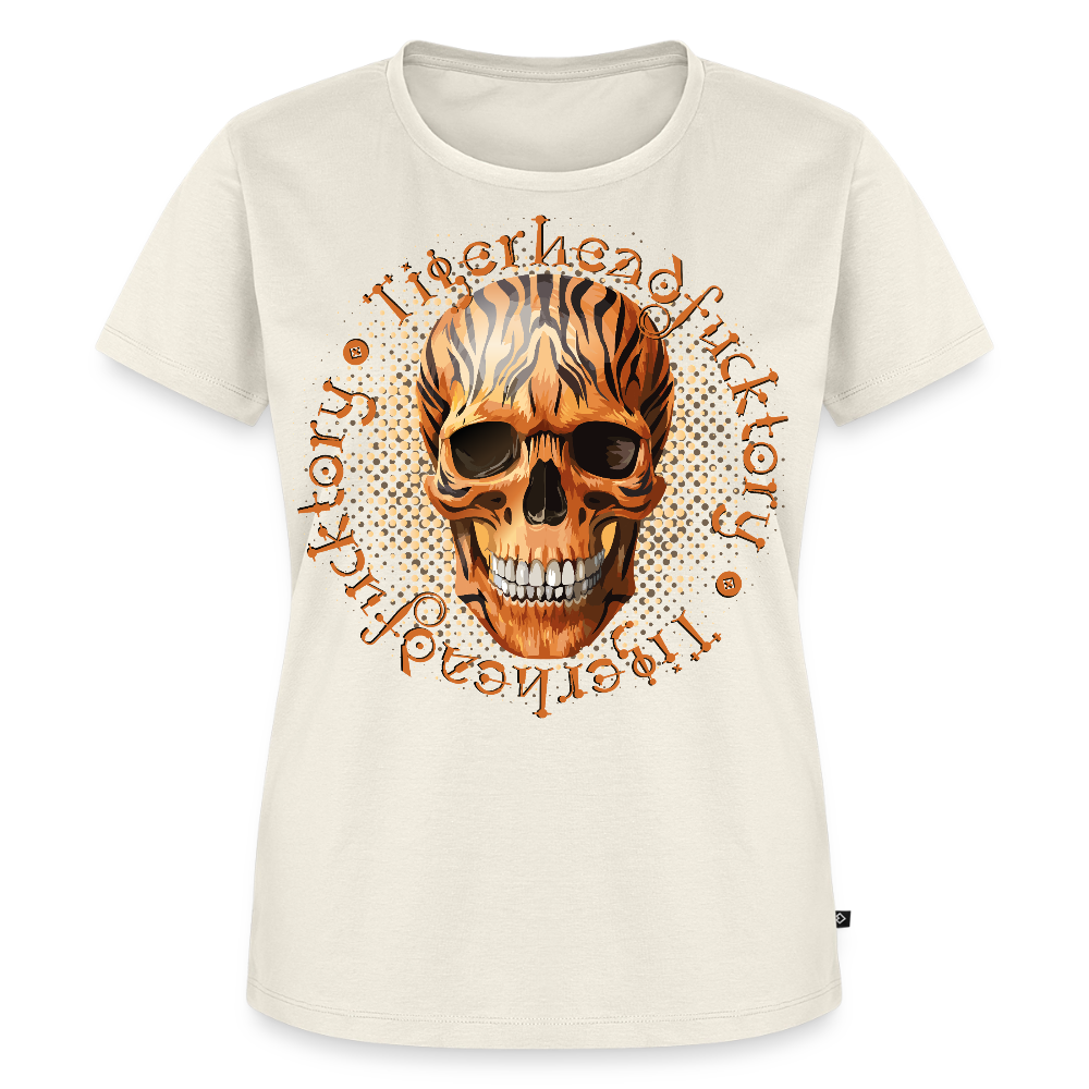 Tiger Skull Design – Frauen Premium T-Shirt - Naturweiß
