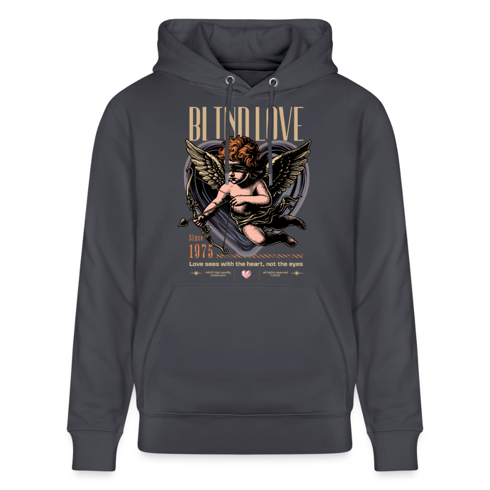 Blind Love Design – Unisex Bio-Hoodie - Indigoblau