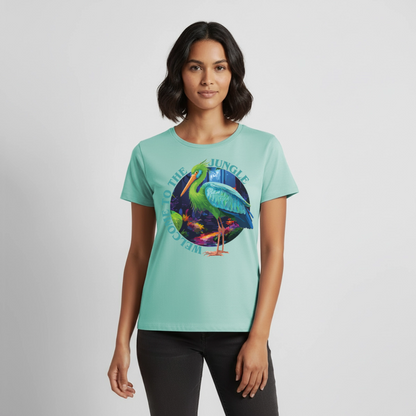 Jungle Design – Frauen Premium T-Shirt - Mint 