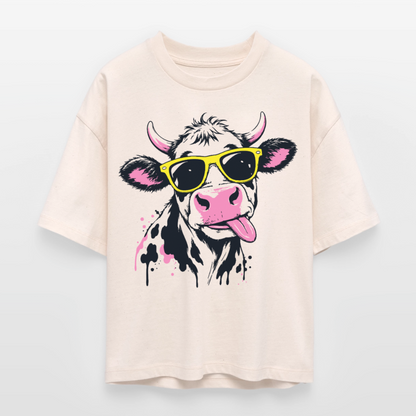 Street Cowboy Design – Frauen Boxy Bio-T-Shirt - Natur