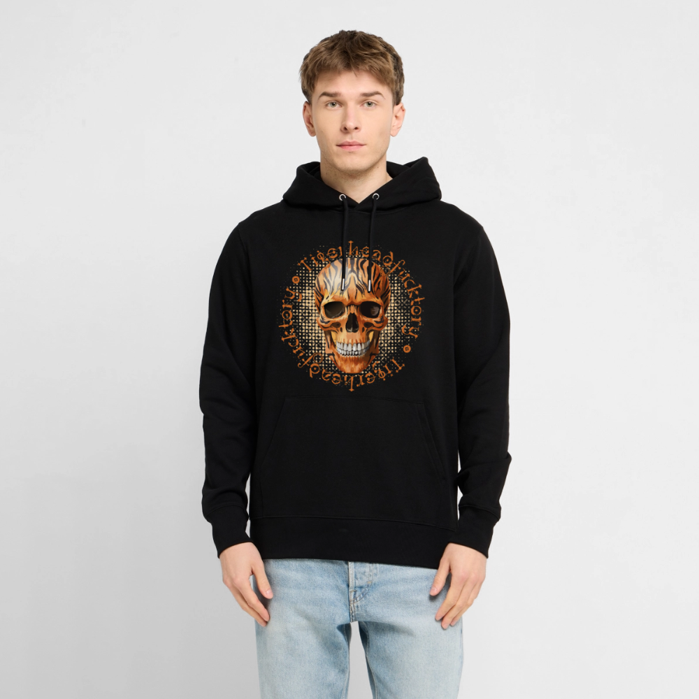 Tiger skull Design – Unisex Bio-Hoodie - Schwarz