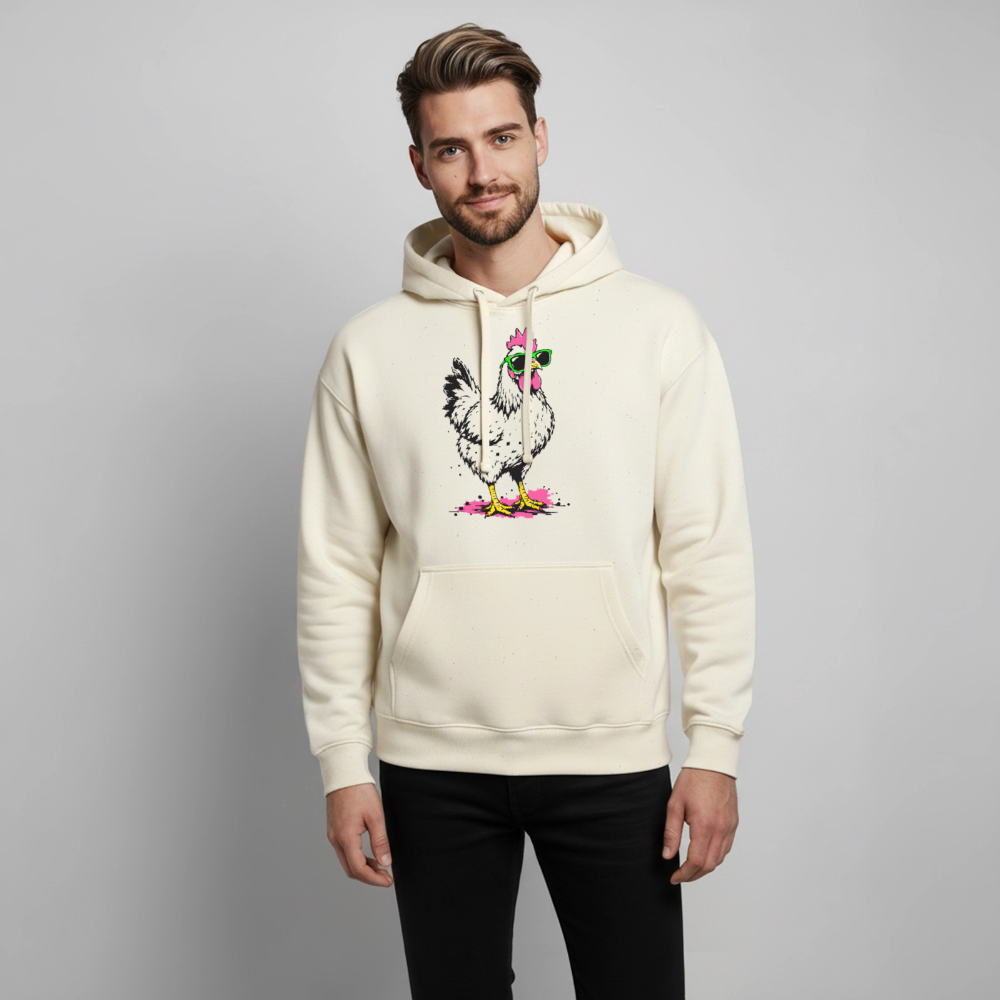 Street Chicken Design – Oversized Unisex Hoodie - Natur