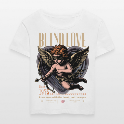 Blind Love Design – Rundhals Frauen Bio-T-Shirt - Weiß