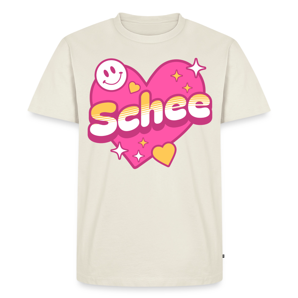 Schnee Design – Männer Premium T-Shirt - Naturweiß