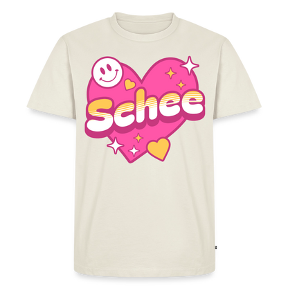 Schnee Design – Männer Premium T-Shirt - Naturweiß