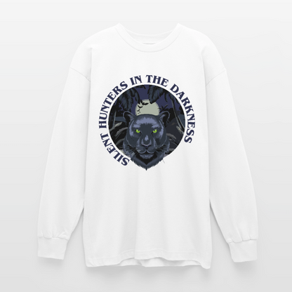 Silent Hunter Design – Oversized Langarmshirt - Weiß