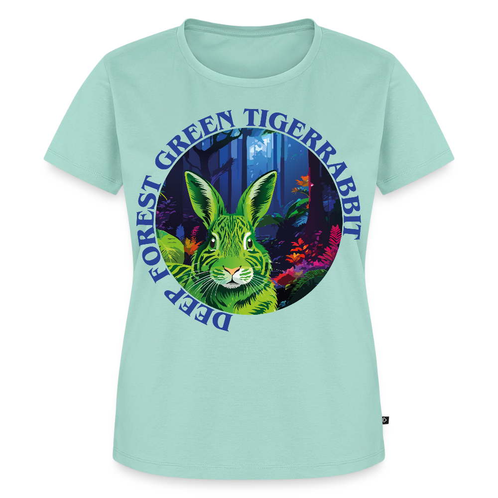 Tiger Rabbit Design – Frauen Premium T-Shirt - Mint 